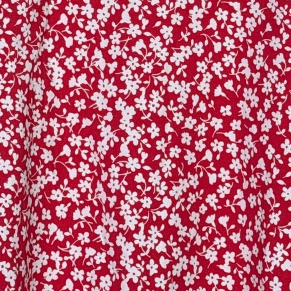 J. Crew Floral Sleeveless Scalloped Neck Back Cami Adjustable Straps Top 0 Red - Picture 10 of 15